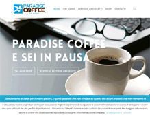 Tablet Screenshot of paradisecoffee.it